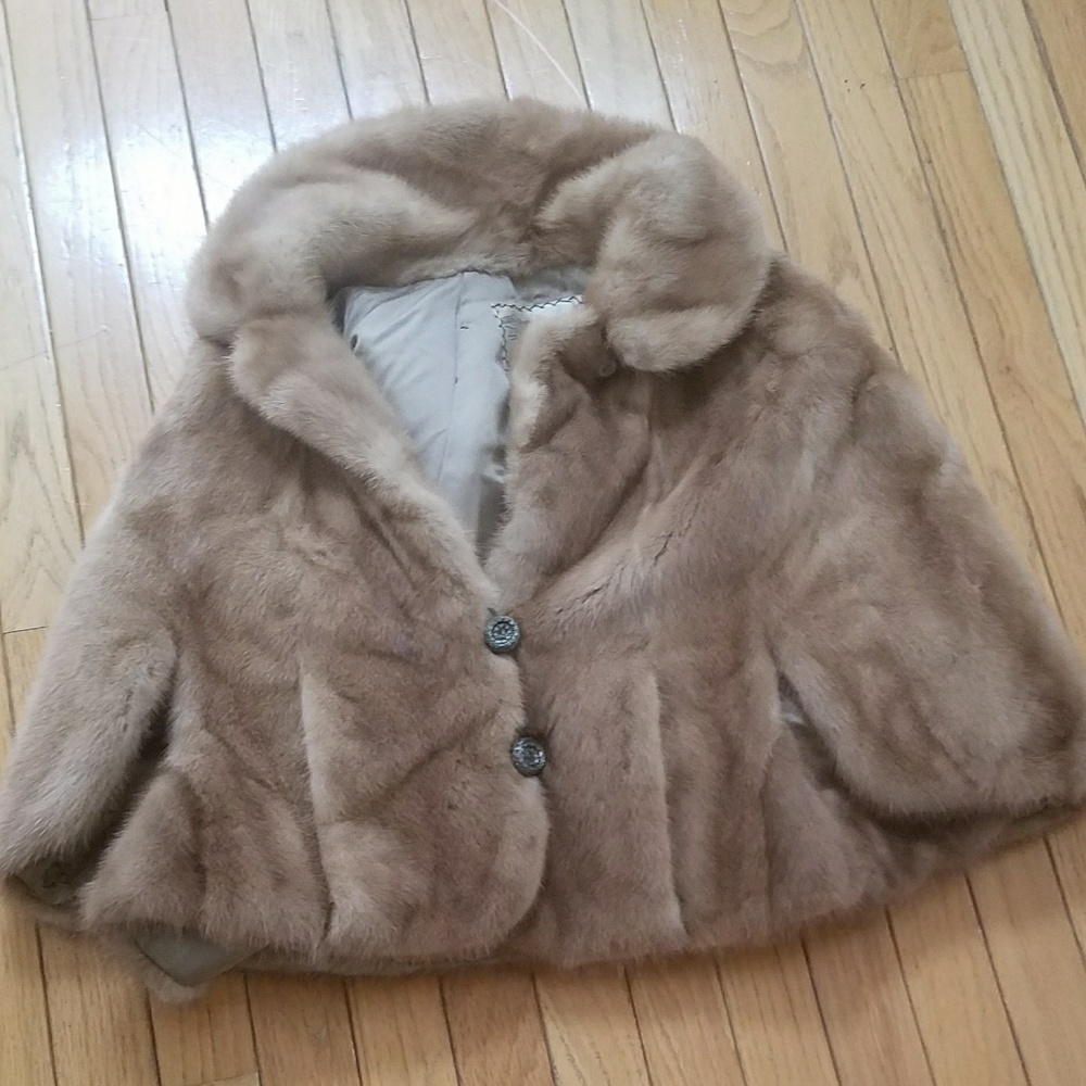 Vintage Fur Cape Coat